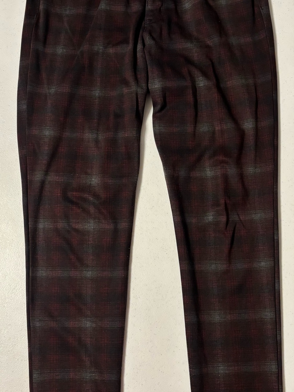 Nine West  Burgundy and Black Plaid Dress Pants size 14